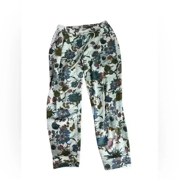Dolan Left Coast Anthropologie Floral Sweat Pants Women’s Size Small Made In USA - Picture 3 of 5